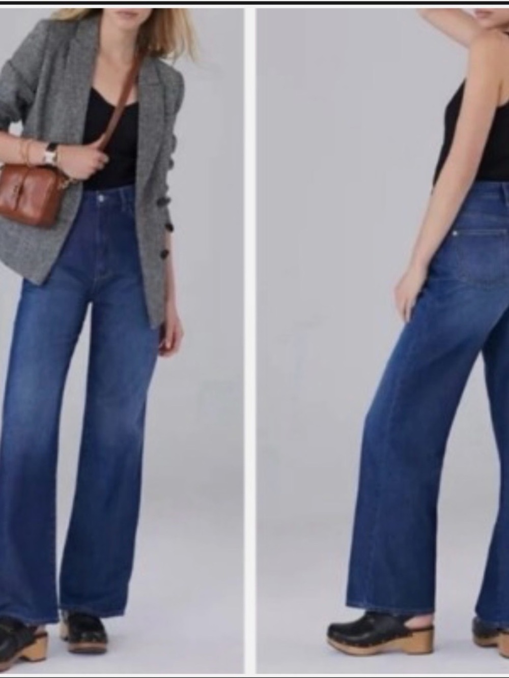 Anthropologie Pilcro Women's the Annie Wide Leg High Waist Blue Jeans 27 NWT